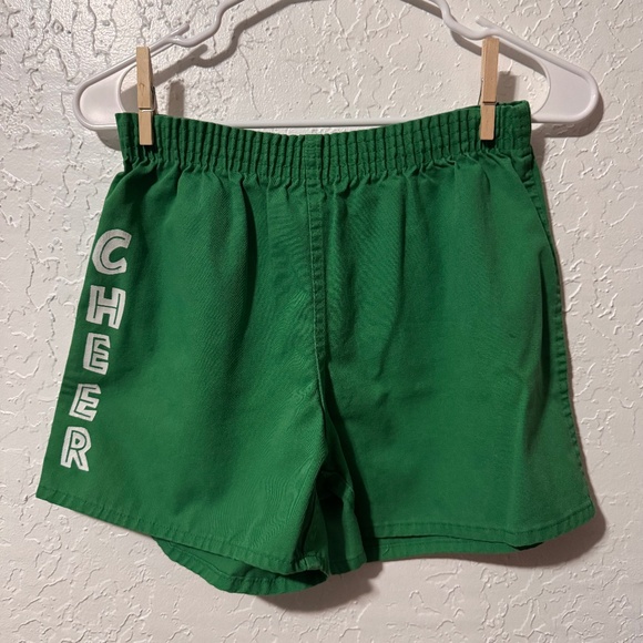Vintage Soffe Green “Cheer” Shorts - Picture 1 of 4